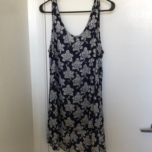 High low dress in navy